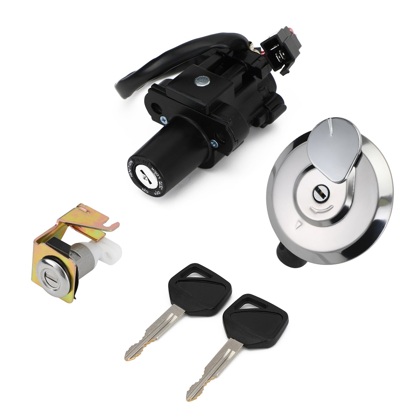 Set di chiavi per serratura sedile tappo serbatoio carburante interruttore di accensione adatto per Honda XL 125 V Varadero 2001-2006