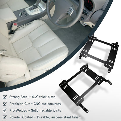 Adattatore per staffa per sedile a binario a basso profilo Infiniti G35 2X 2003-2006