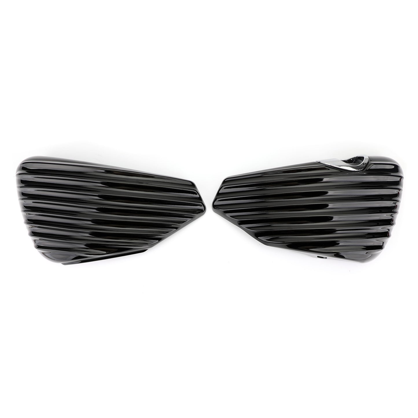 1 paio coperchio laterale batteria per Sportster 2004-2013 XL883 XL1200 1200 883 48 72 generico