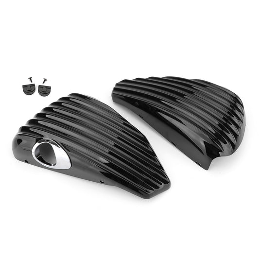 1 paio coperchio laterale batteria per Sportster 2004-2013 XL883 XL1200 1200 883 48 72 generico