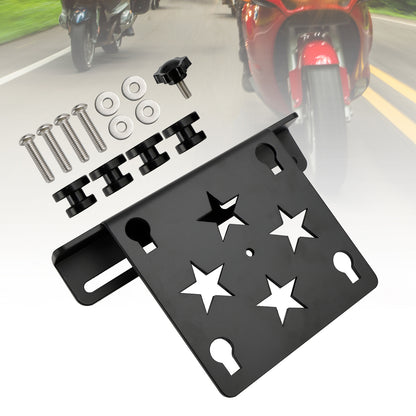 Borsa porta attrezzi laterale in PU Borsa laterale Bagagli a sgancio rapido Nero per moto scooter