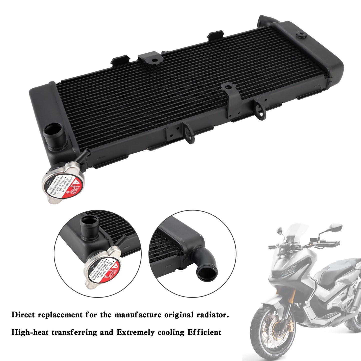 2017-2023 Honda X-ADV 750 XADV Raffreddatore radiatore acqua di raffreddamento