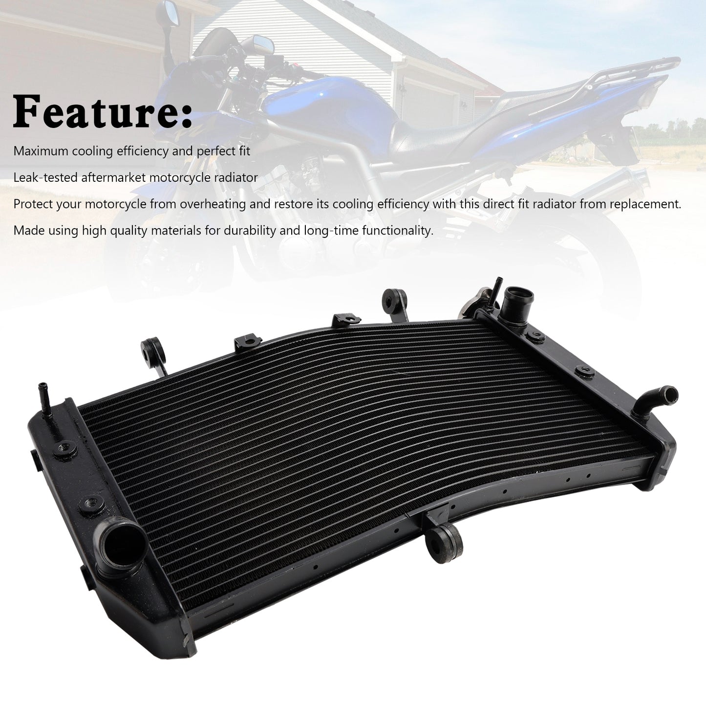 Dispositivo di raffreddamento del motore di raffreddamento del radiatore in alluminio per Yamaha FZ1 FZ1N 06-18 FZ8 11-19