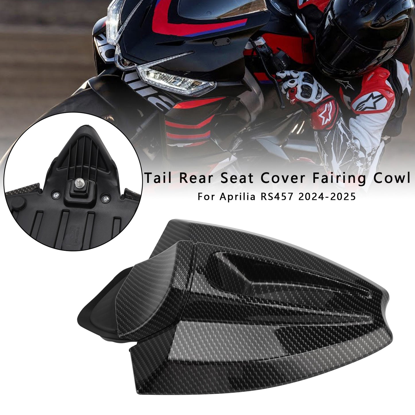 2024-2026 Aprilia RS 457 Coda Posteriore Coprisella Carenatura Cofano
