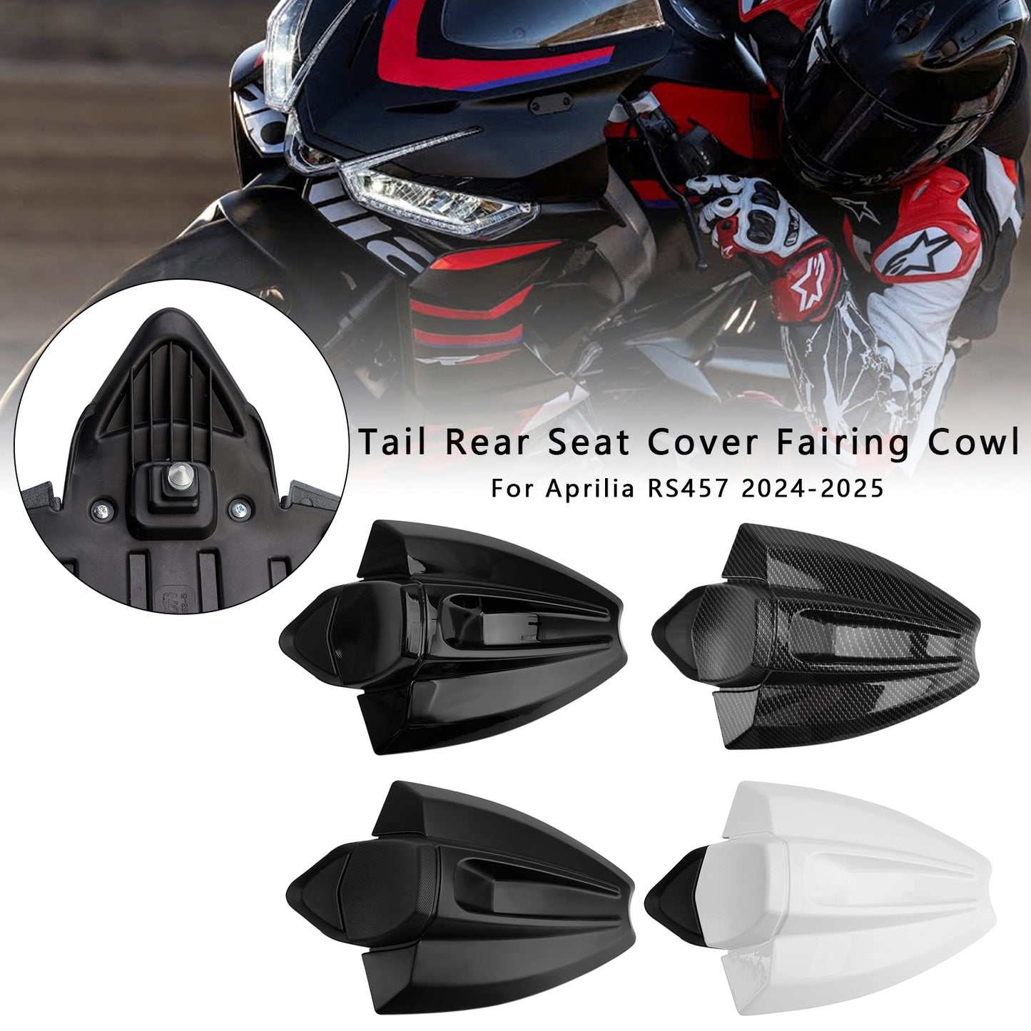 2024-2026 Aprilia RS 457 Coda Posteriore Coprisella Carenatura Cofano