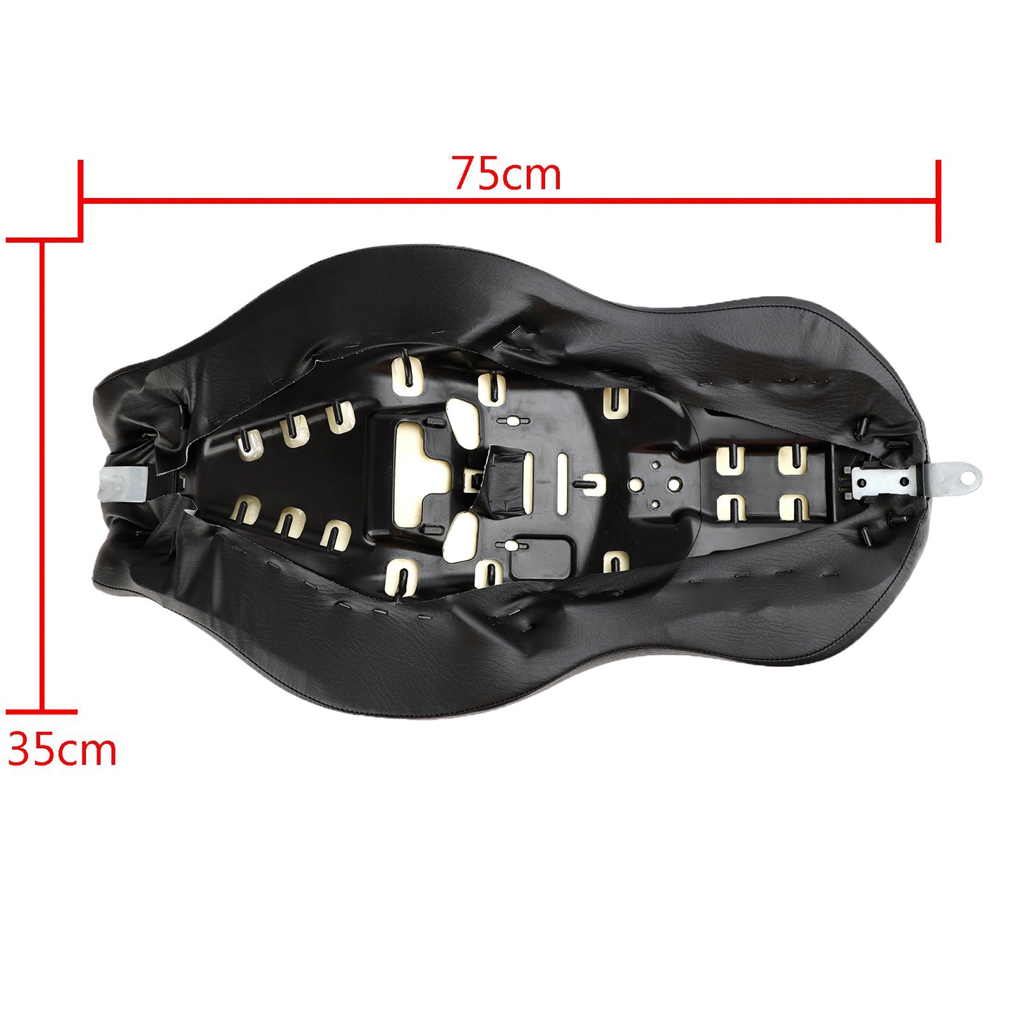 2004-2018 XL883N XL1200N Sedile conducente e passeggero in pelle 2-up per nero generico