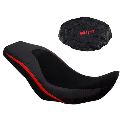 Cuscino inferiore anteriore posteriore per sedile passeggero V-Strom800 Dl800 2024-2025 rosso nero