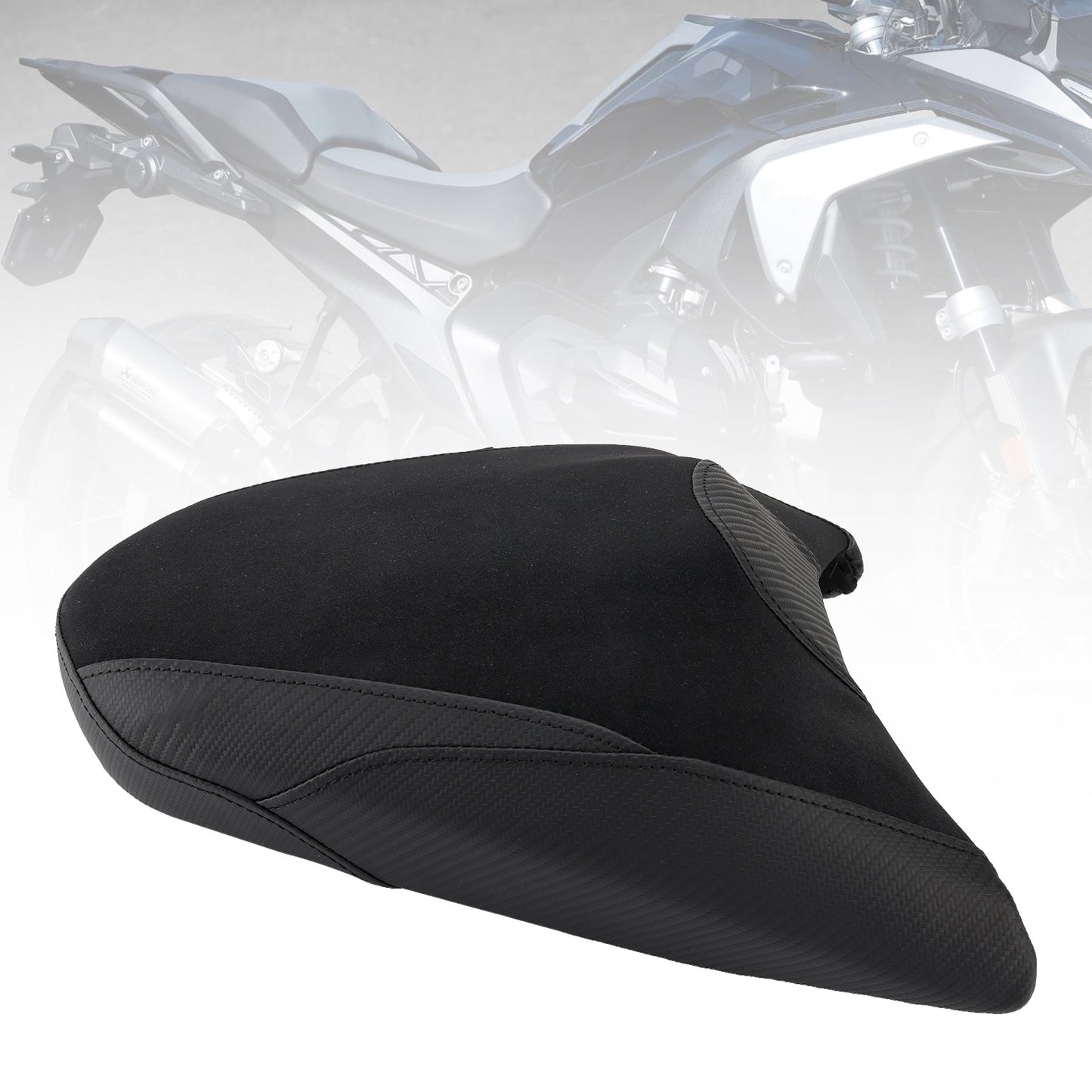 Cuscino passeggero posteriore per BMW R1300GS 2024-2025, in poliuretano piatto, blu e bianco