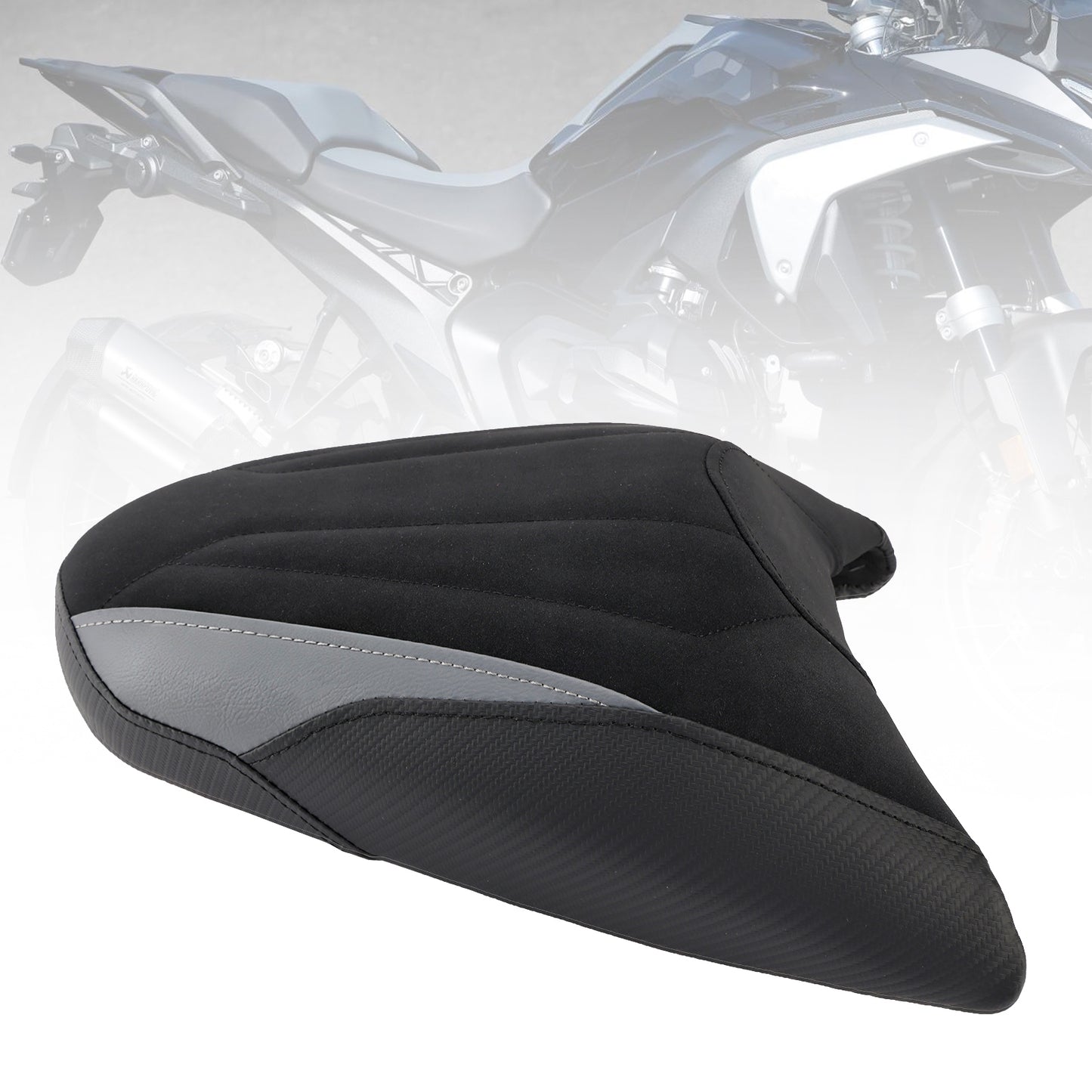 Cuscino passeggero posteriore per BMW R1300GS 2024-2025, in poliuretano piatto, blu e bianco