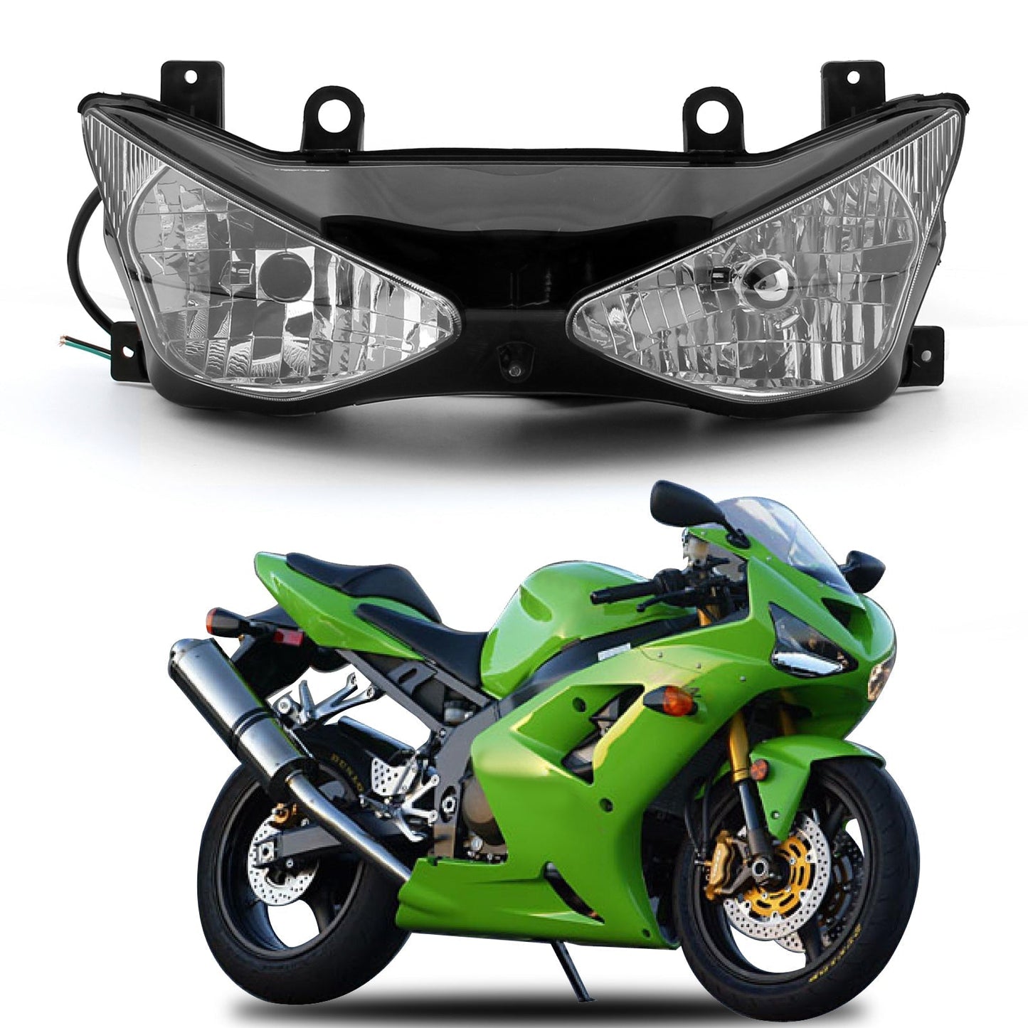 Kawasaki ZX636B/C Ninja ZX6R 2003-2004 ABS Gruppo faro anteriore Generico