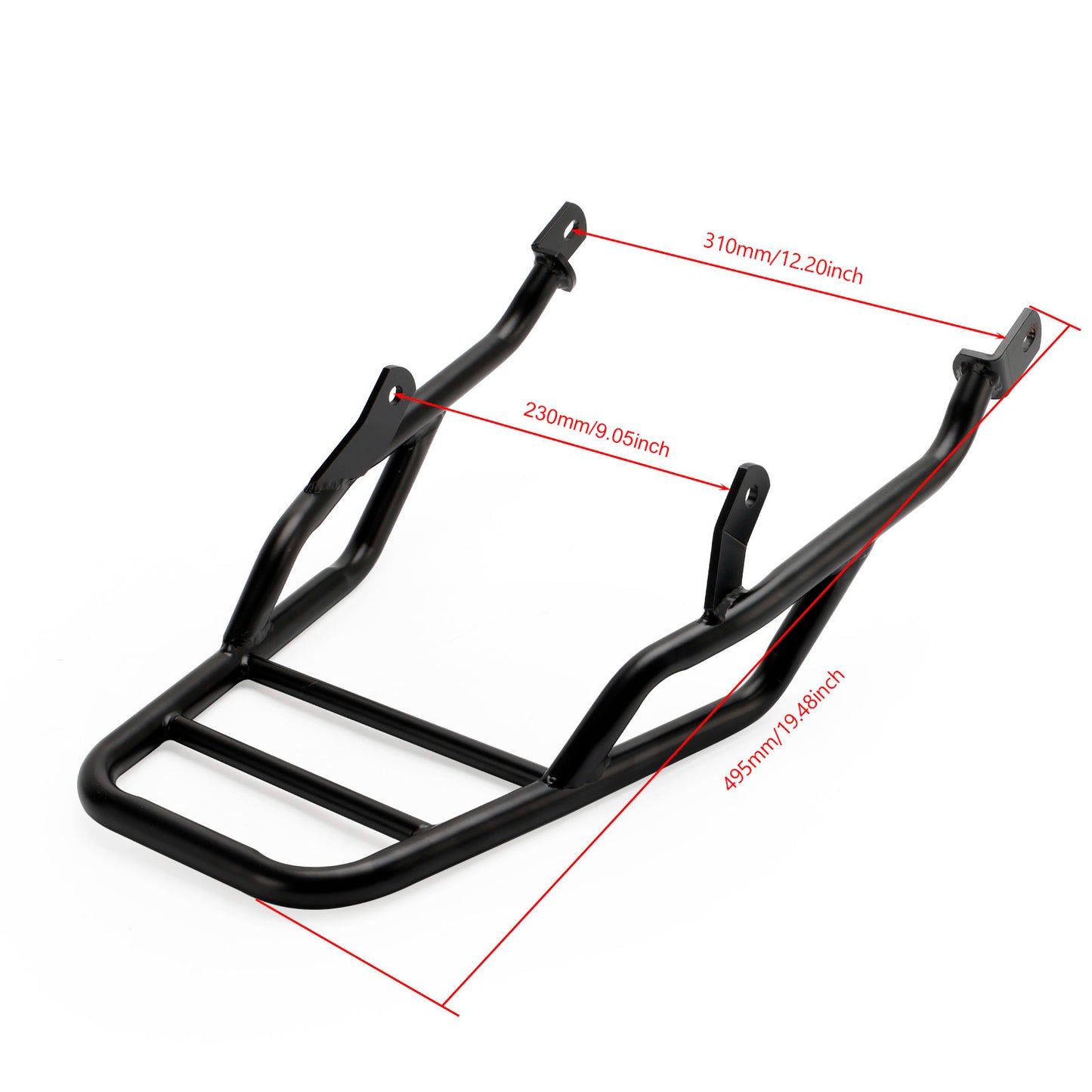 Portapacchi posteriore Tube - Nero per portapacchi Scrambler 1200 XC XE 2019-2023