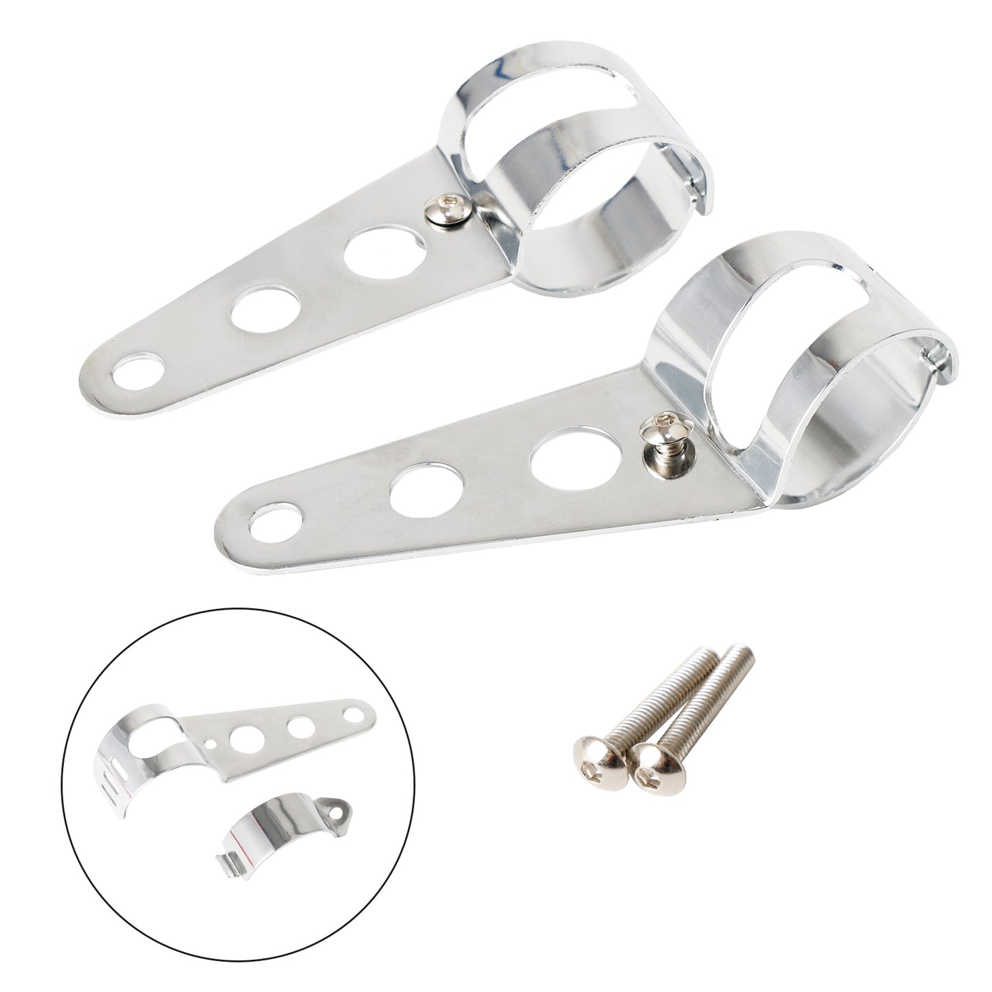43mm - 50mm Staffa di montaggio per faro a forcella Adattatore per portalampada per motocicletta Generico
