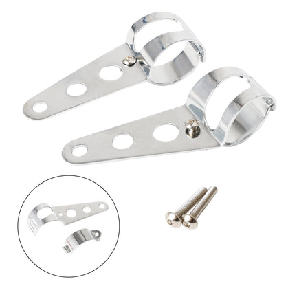 43mm - 50mm Staffa di montaggio per faro a forcella Adattatore per portalampada per motocicletta Generico