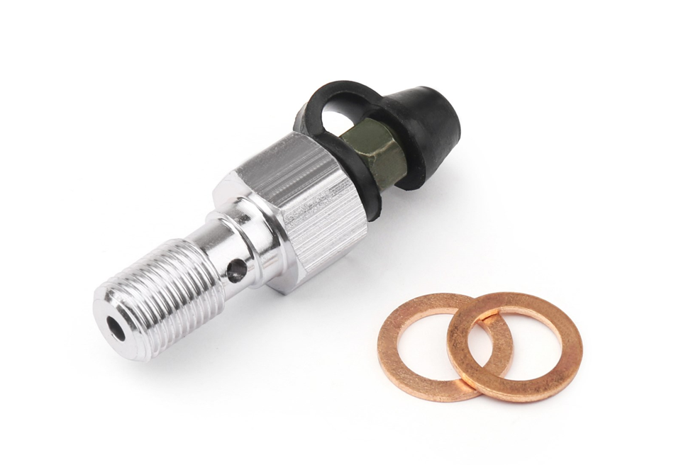 M10x1.0mm / 1.25mm Moto Pinza Freno Spurgo Vite Forcella Valvole di Sfiato Aria Generico