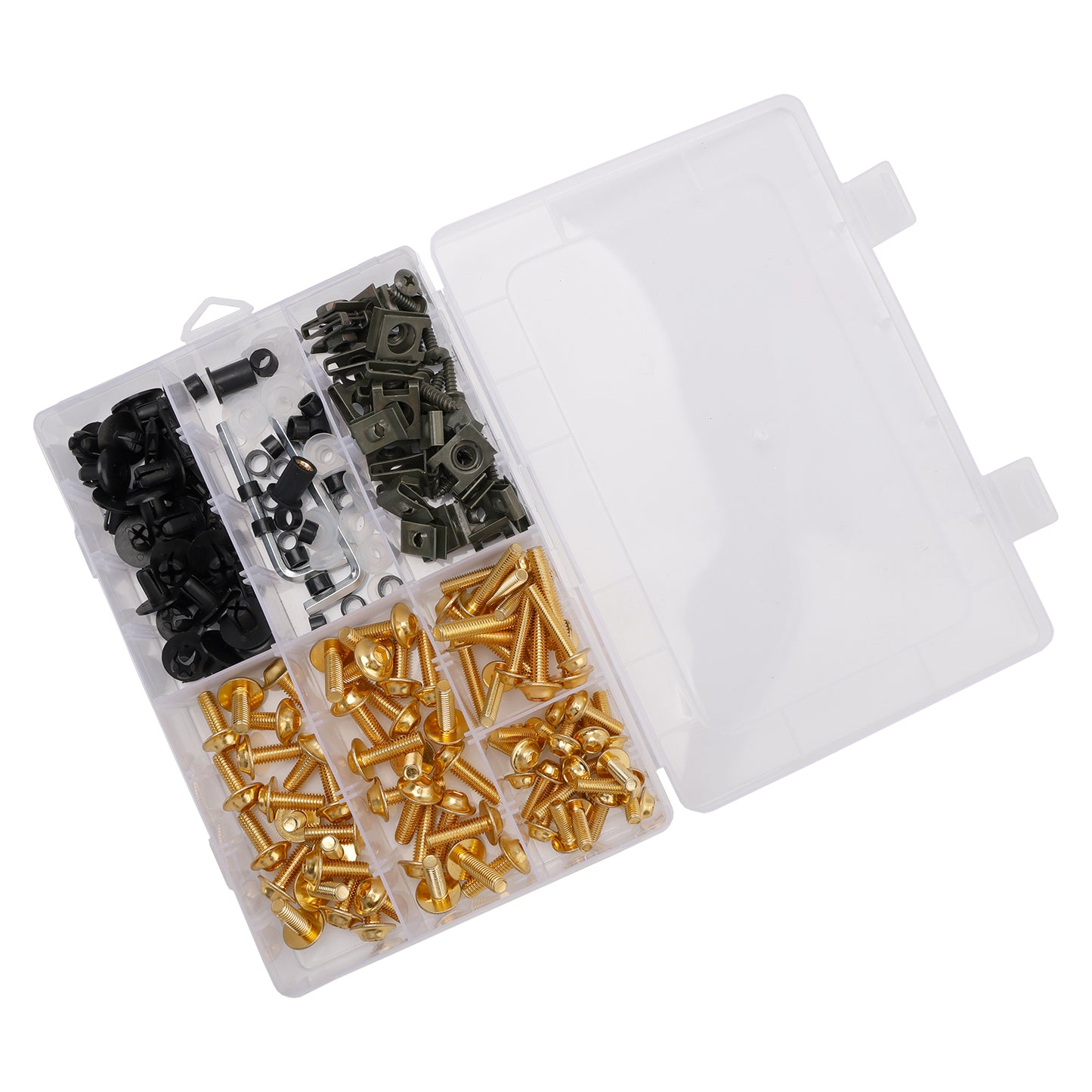 Terminali M6 + - Parti Set Black Set Vite M5 198 Clip / Cladding Viti