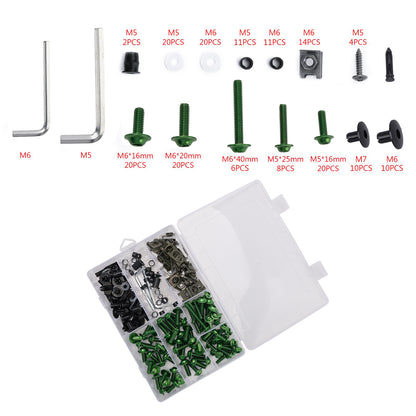 Terminali M6 + - Parti Set Black Set Vite M5 198 Clip / Cladding Viti