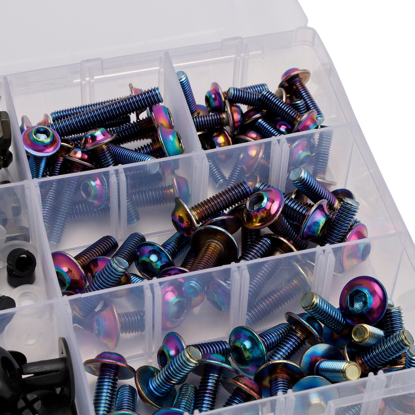 Terminali M6 + - Parti Set Black Set Vite M5 198 Clip / Cladding Viti