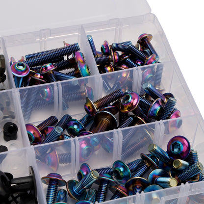 Terminali M6 + - Parti Set Black Set Vite M5 198 Clip / Cladding Viti