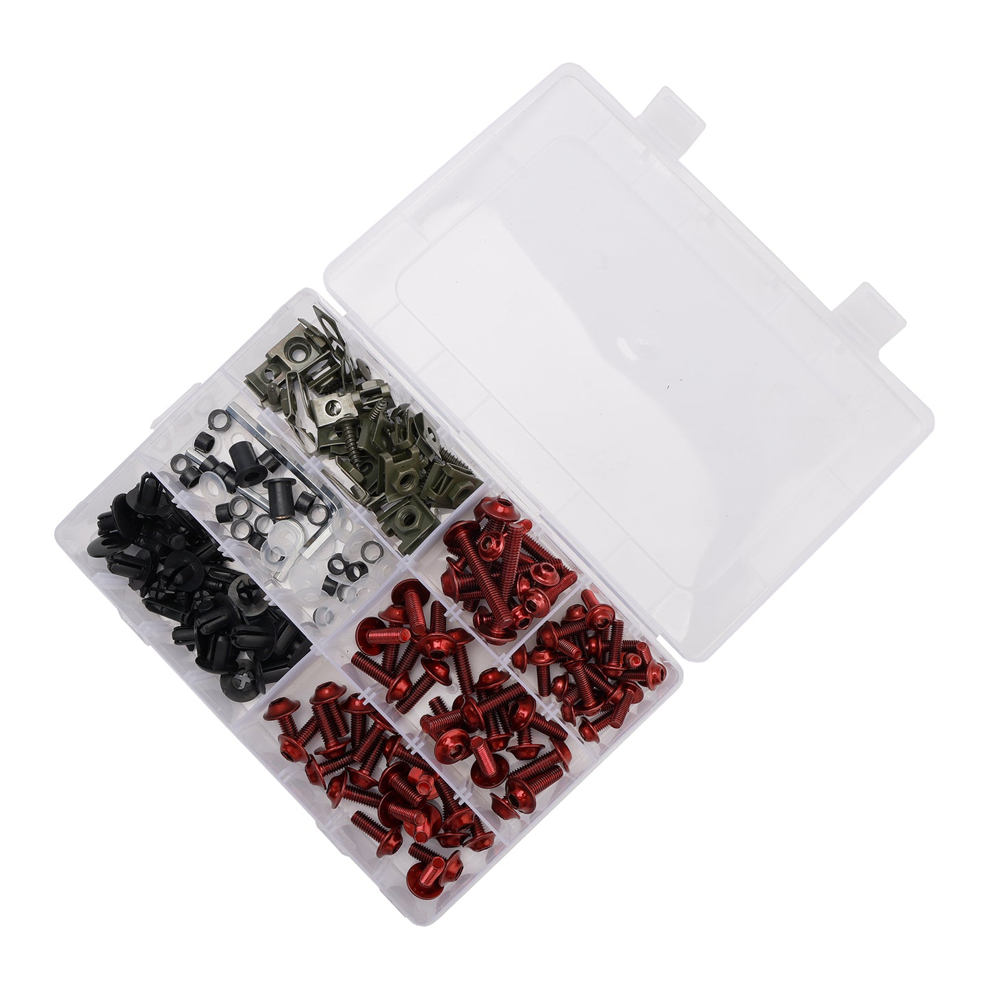 Terminali M6 + - Parti Set Black Set Vite M5 198 Clip / Cladding Viti