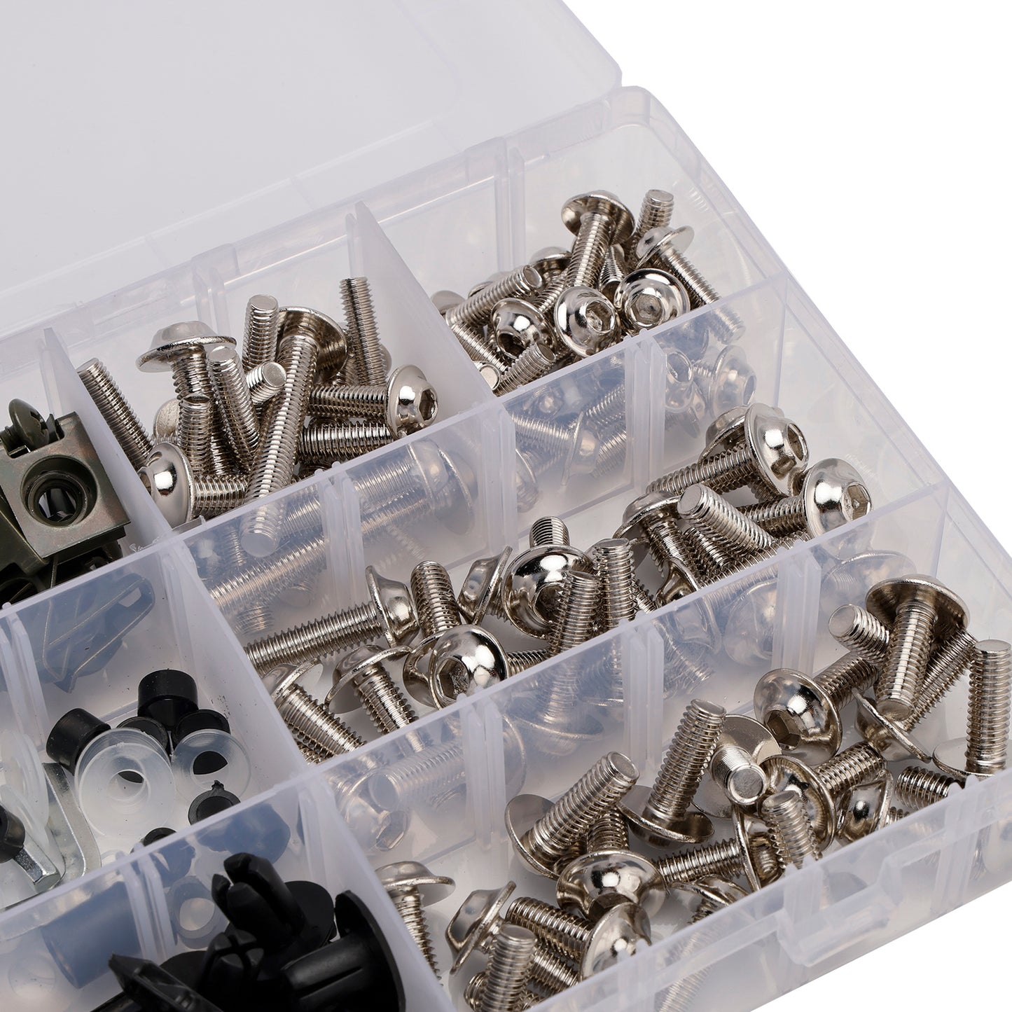 Terminali M6 + - Parti Set Black Set Vite M5 198 Clip / Cladding Viti