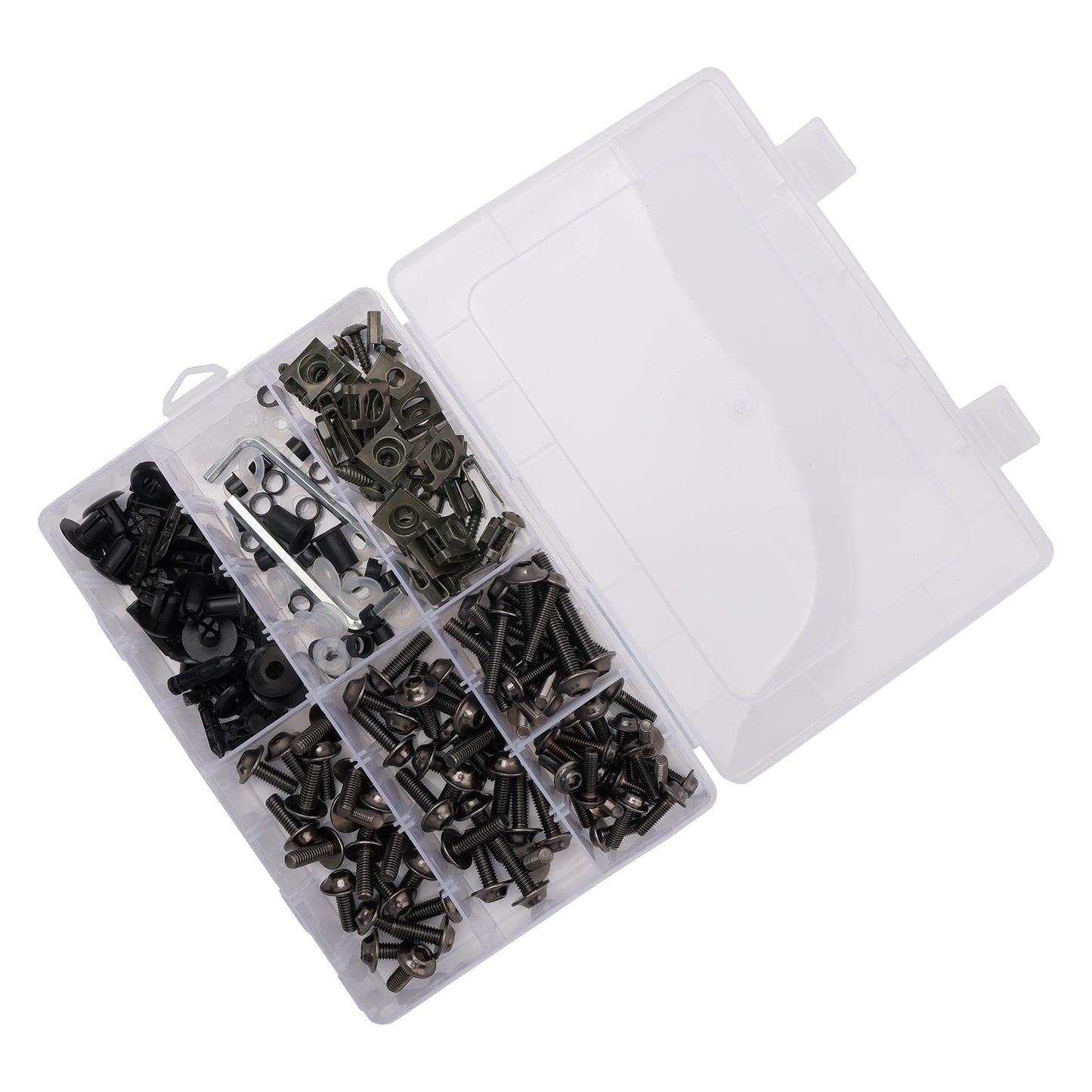 Terminali M6 + - Parti Set Black Set Vite M5 198 Clip / Cladding Viti