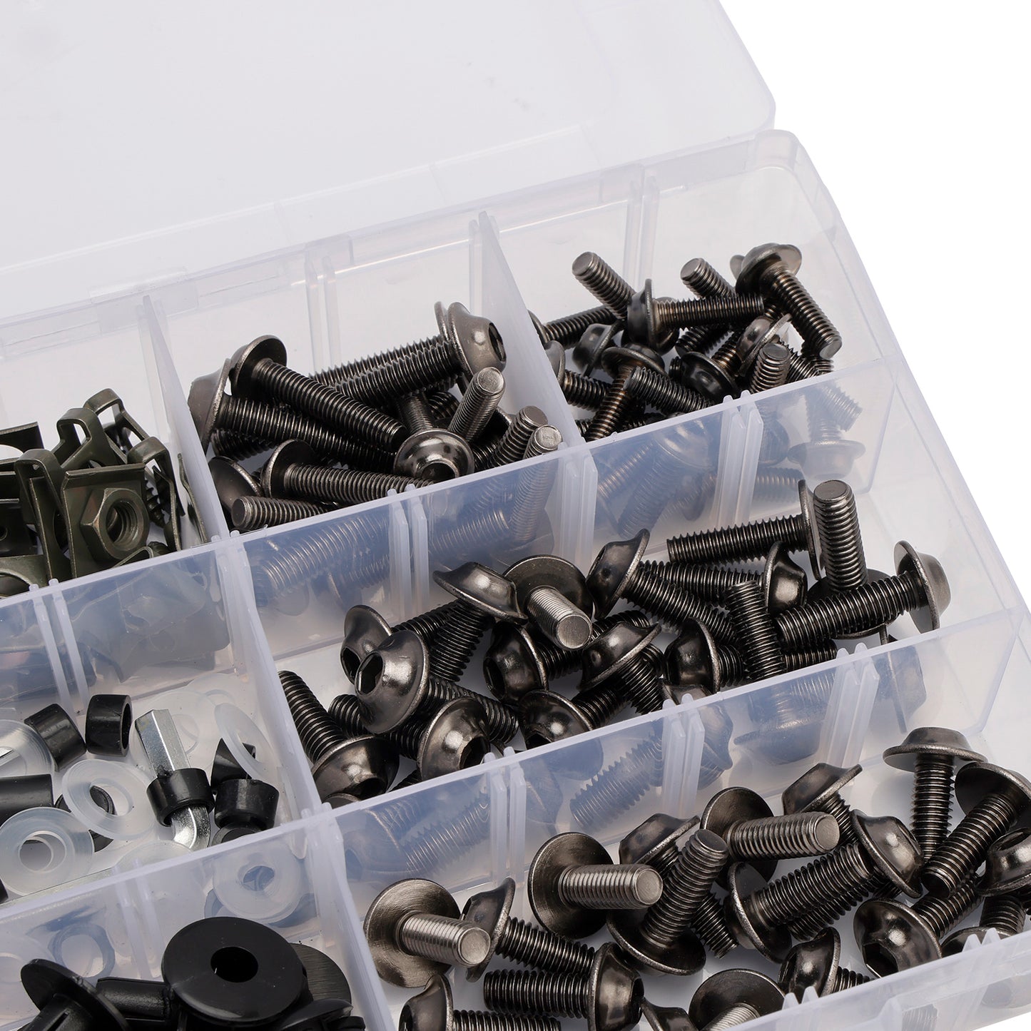 Terminali M6 + - Parti Set Black Set Vite M5 198 Clip / Cladding Viti