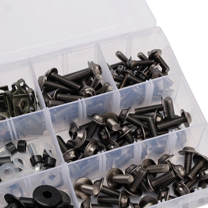 Terminali M6 + - Parti Set Black Set Vite M5 198 Clip / Cladding Viti