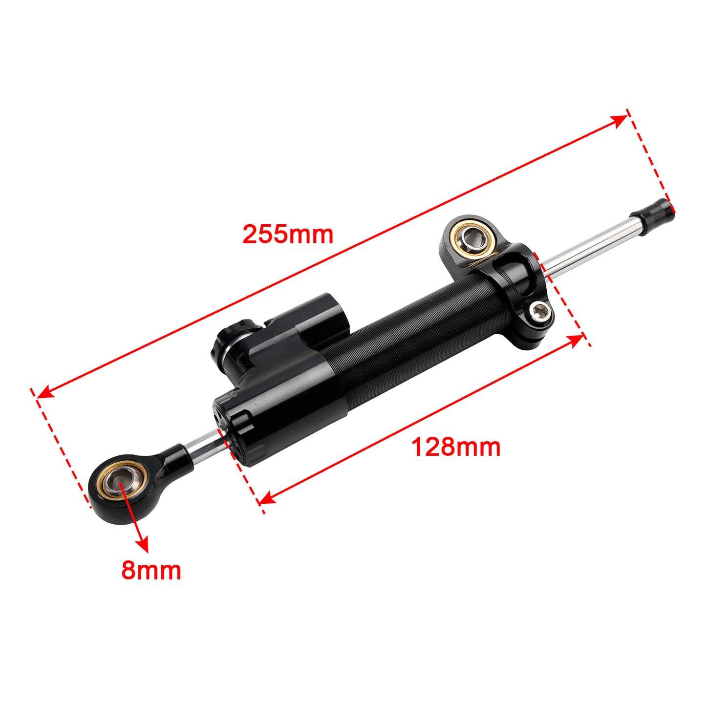 Stabilizzatore ammortizzatore sterzo moto per HONDA CB400 SUPER FOUR 1996-2015 nero generico