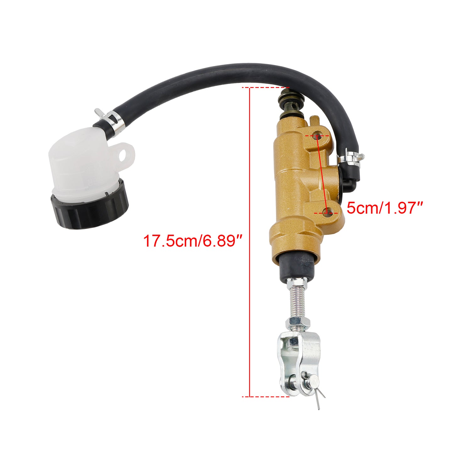 Serbatoio fluido pompa freno posteriore per Yamaha YZ125 YZ250 DT200 TTR250 Generico