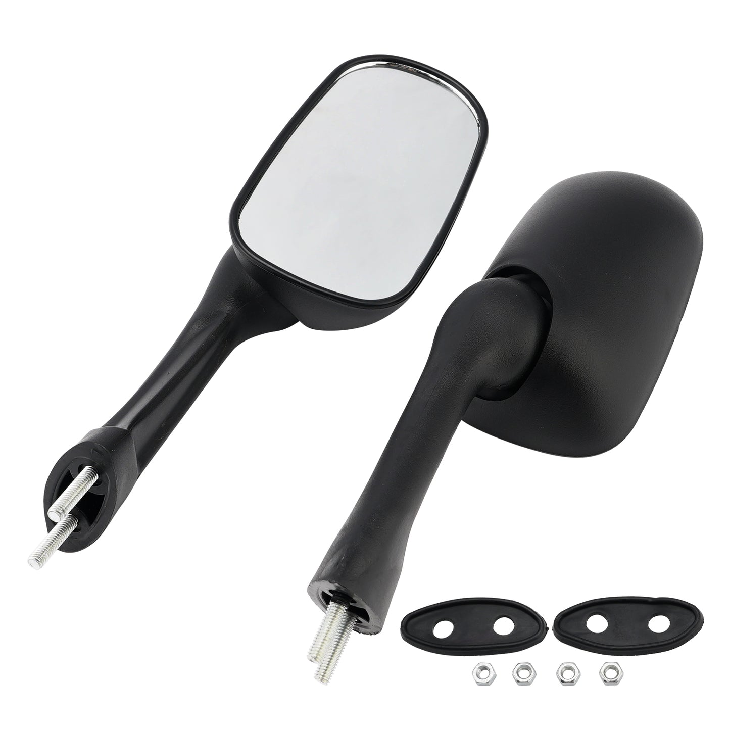Moto Retrovisori Laterali Specchi Sinistro Destro Fit per Honda CBR 250 400 NSR 250 VFR RVF 400 1987-1996 Generico