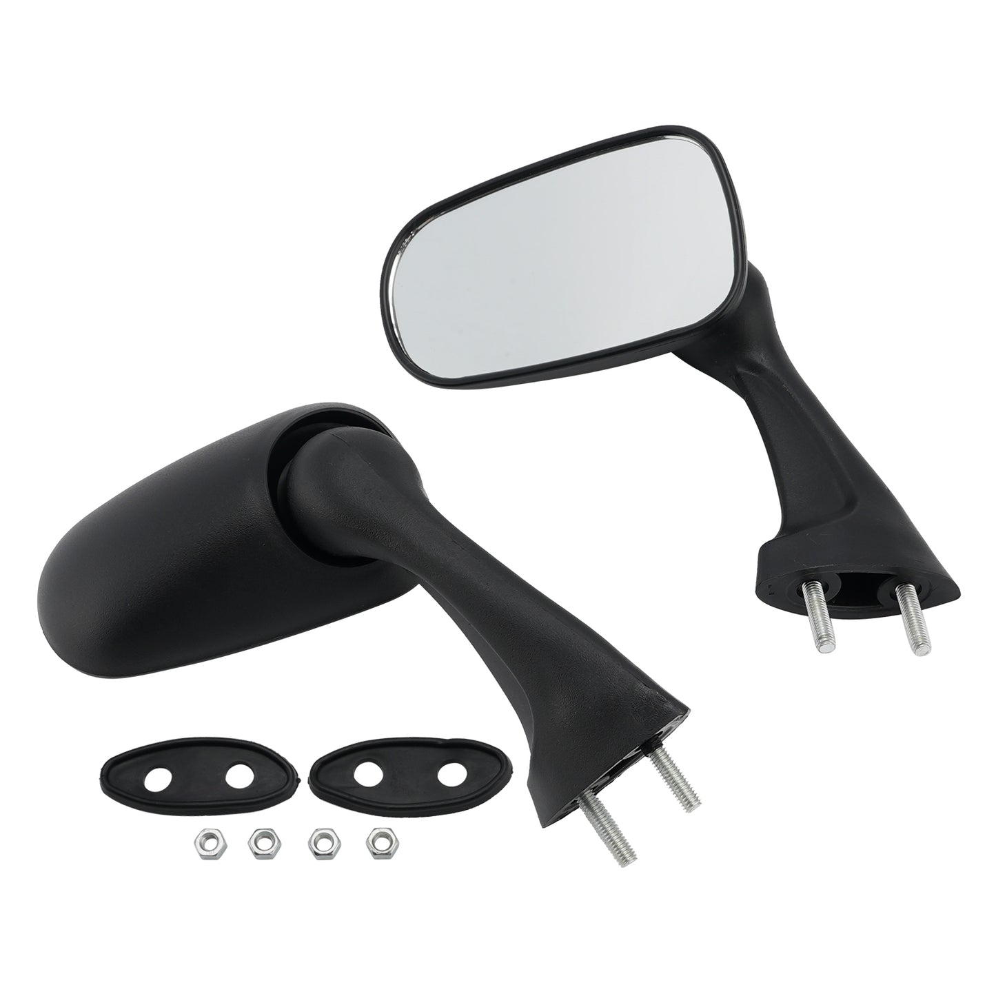 Moto Retrovisori Laterali Specchi Sinistro Destro Fit per Honda CBR 250 400 NSR 250 VFR RVF 400 1987-1996 Generico