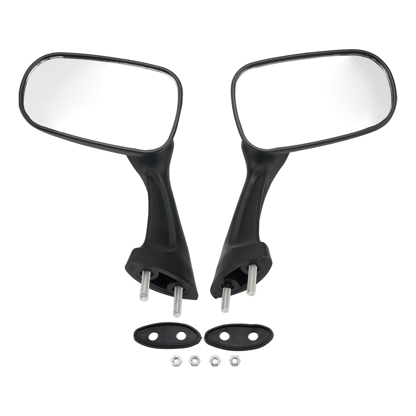 Moto Retrovisori Laterali Specchi Sinistro Destro Fit per Honda CBR 250 400 NSR 250 VFR RVF 400 1987-1996 Generico