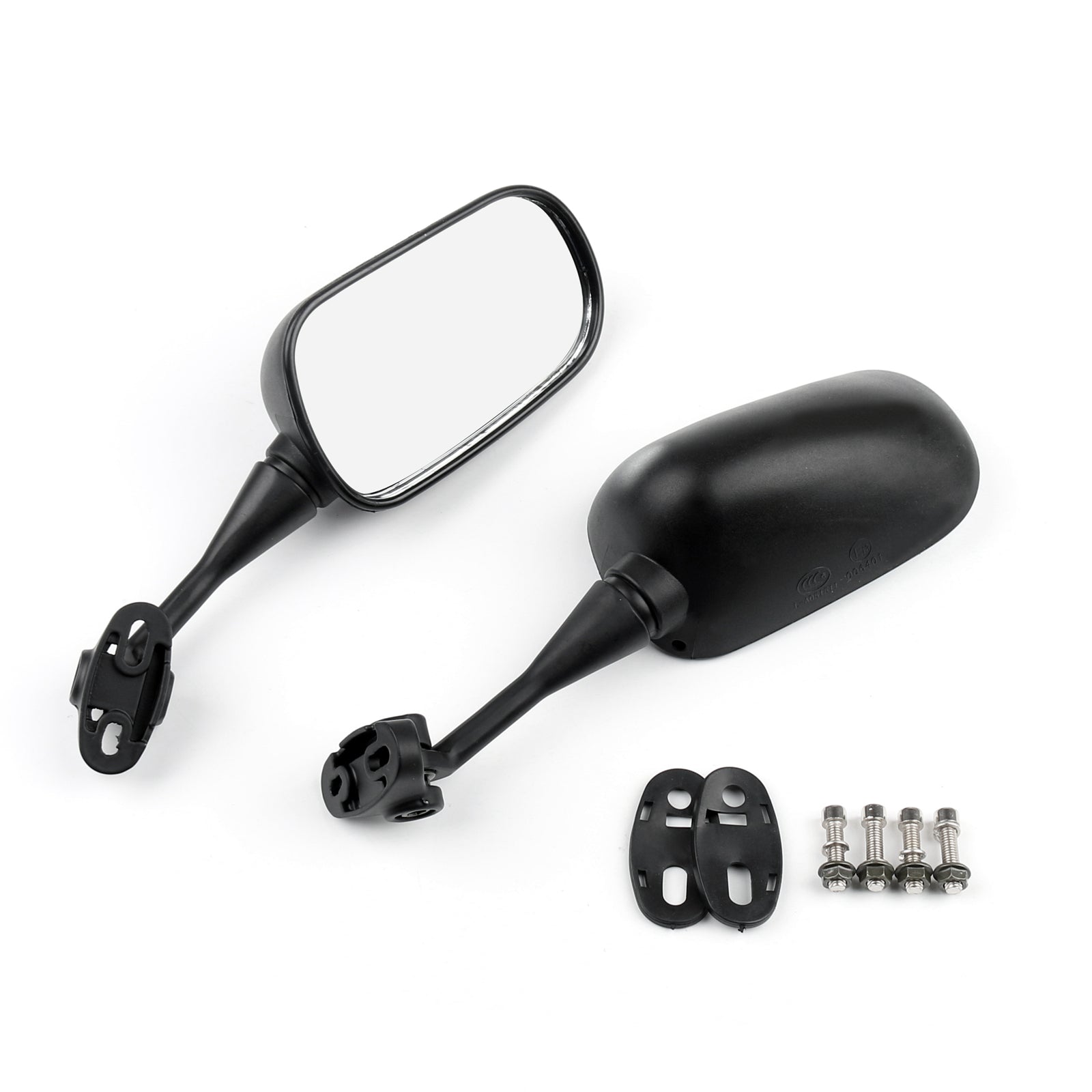 Pair Motorcycle Rear view Mirrors For Honda VTR1000 98-06 CBR600 CBR600F4i 01-07