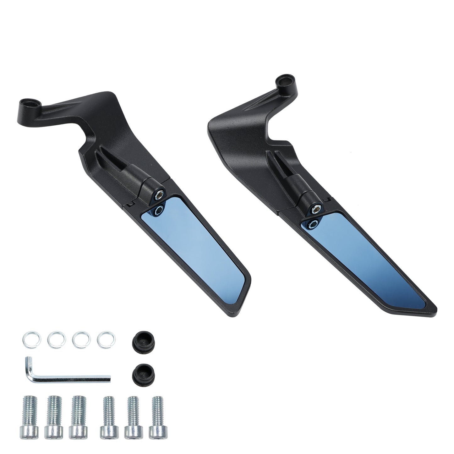 Specchietti retrovisori Winglet coppia blu per Yamaha MT-07 MT-09 / SP MT-10 2016-2024