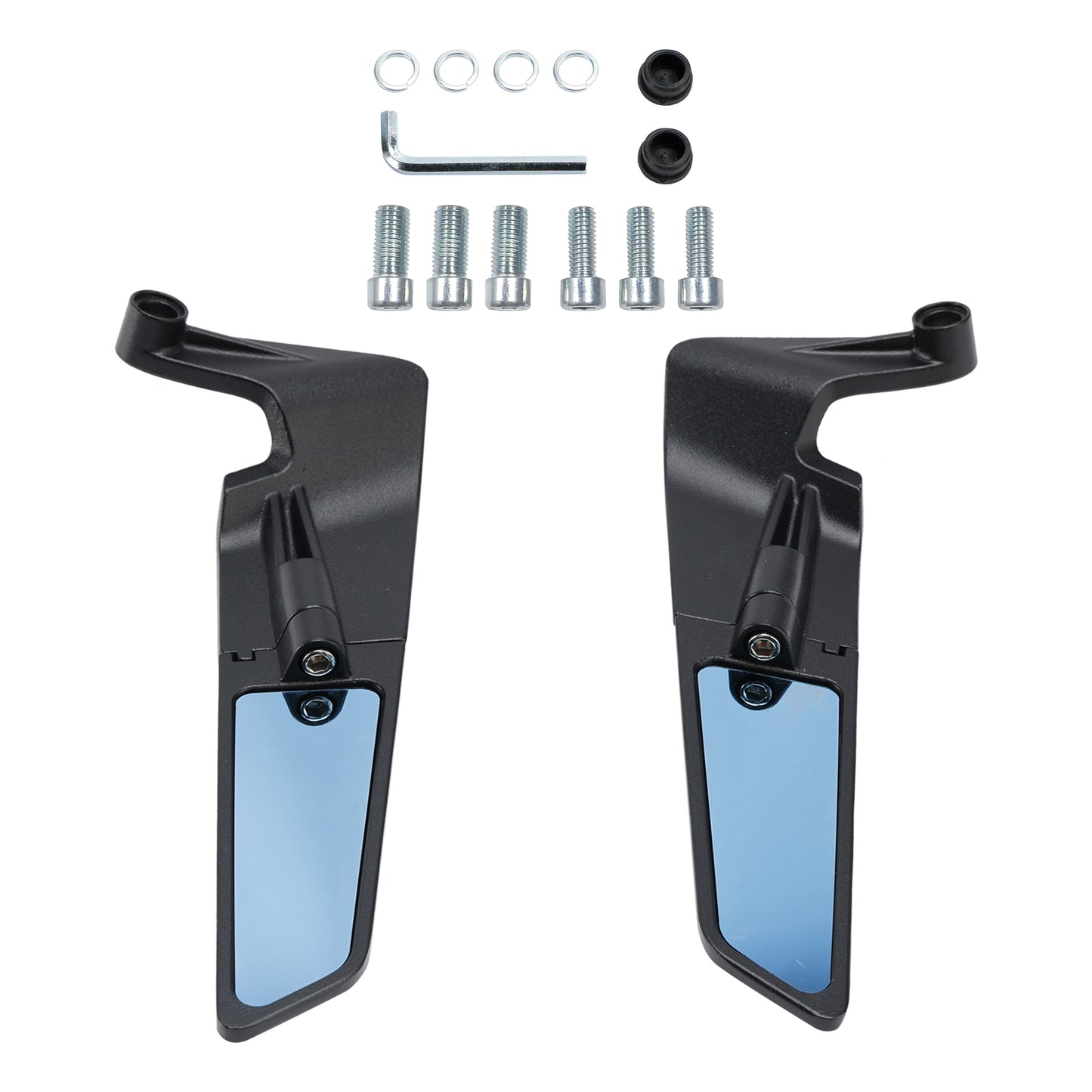 Specchietti retrovisori Winglet coppia blu per Yamaha MT-07 MT-09 / SP MT-10 2016-2024