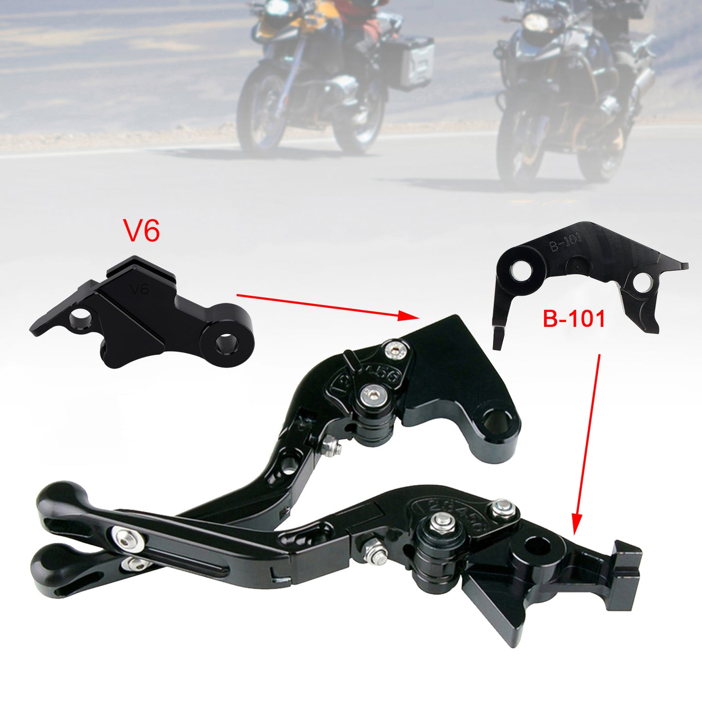 Leva freno frizione regolabile adatta per YAMAHA XSR900 XSR900GP MT-09 MT-09SP 24-25