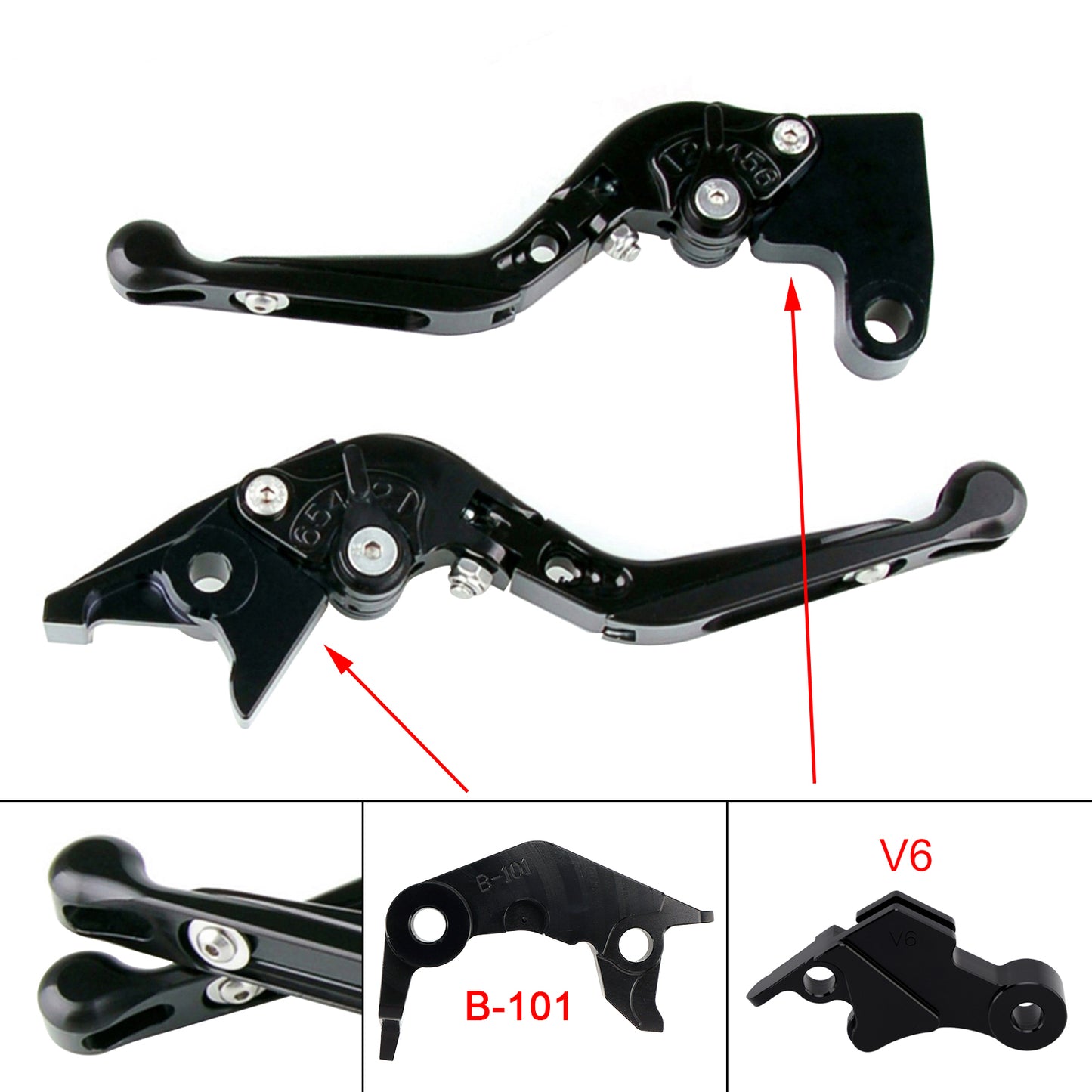Leva freno frizione regolabile adatta per YAMAHA XSR900 XSR900GP MT-09 MT-09SP 24-25