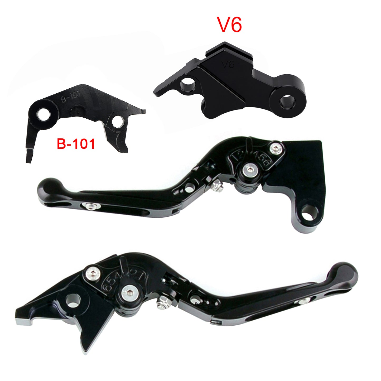 Leva freno frizione regolabile adatta per YAMAHA XSR900 XSR900GP MT-09 MT-09SP 24-25