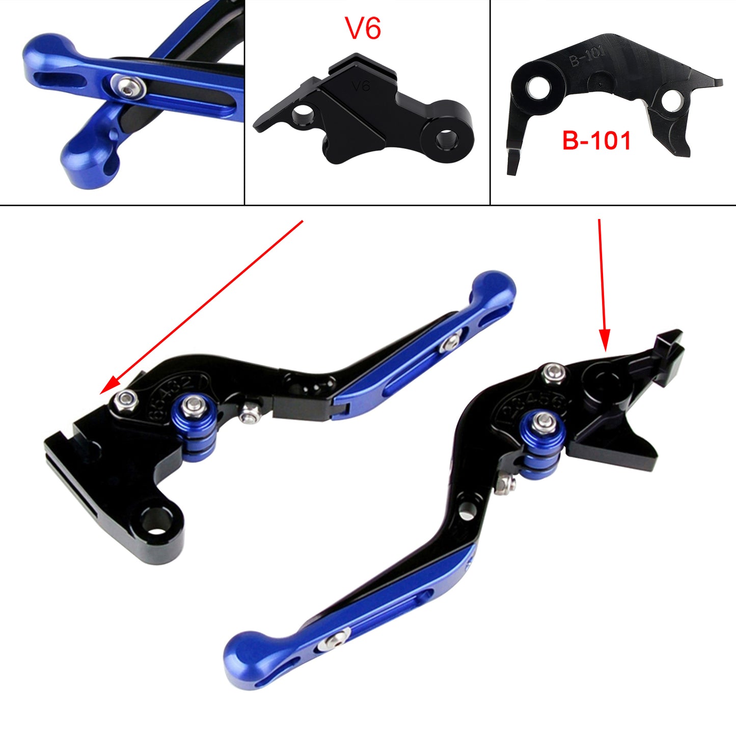 Leva freno frizione regolabile adatta per YAMAHA XSR900 XSR900GP MT-09 MT-09SP 24-25