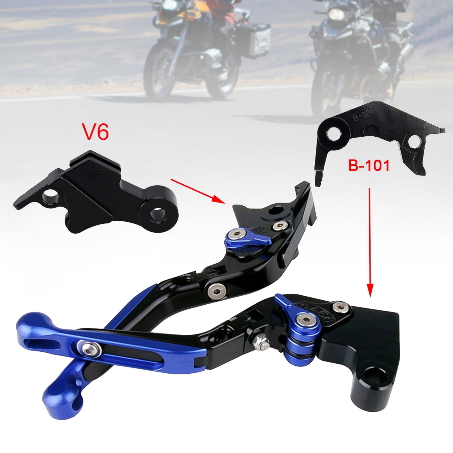 Leva freno frizione regolabile adatta per YAMAHA XSR900 XSR900GP MT-09 MT-09SP 24-25