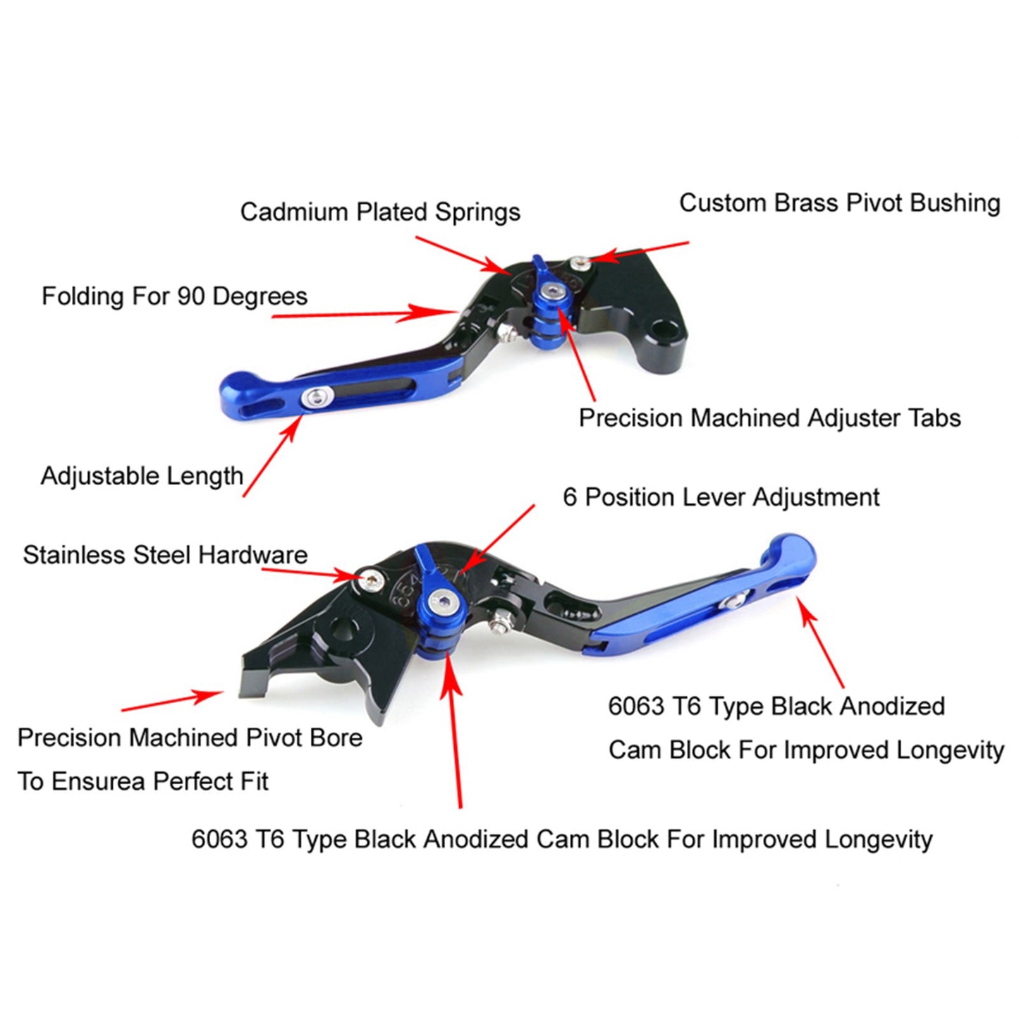 Leva freno frizione regolabile adatta per YAMAHA XSR900 XSR900GP MT-09 MT-09SP 24-25
