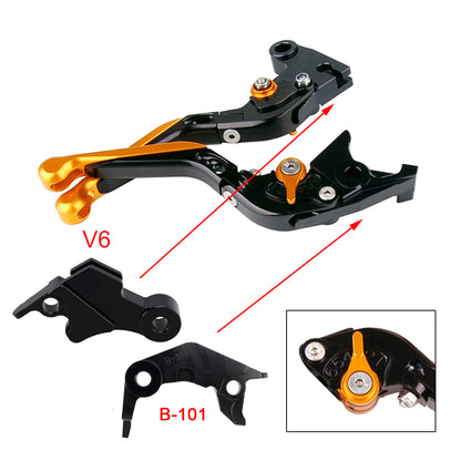 Leva freno frizione regolabile adatta per YAMAHA XSR900 XSR900GP MT-09 MT-09SP 24-25