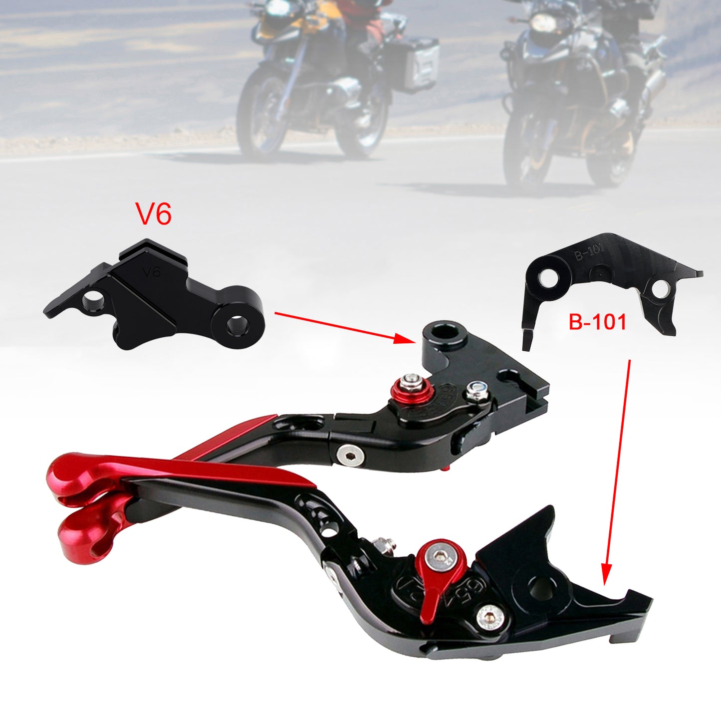 Leva freno frizione regolabile adatta per YAMAHA XSR900 XSR900GP MT-09 MT-09SP 24-25