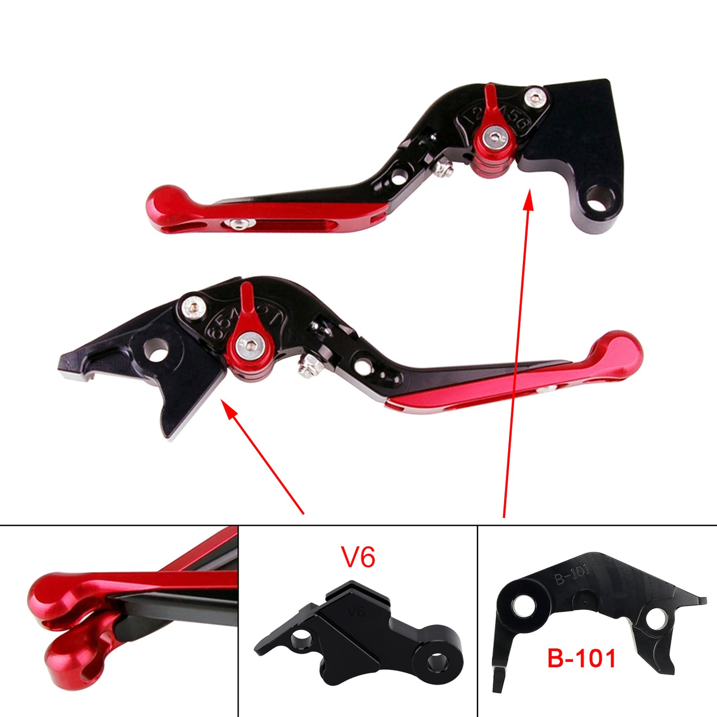 Leva freno frizione regolabile adatta per YAMAHA XSR900 XSR900GP MT-09 MT-09SP 24-25