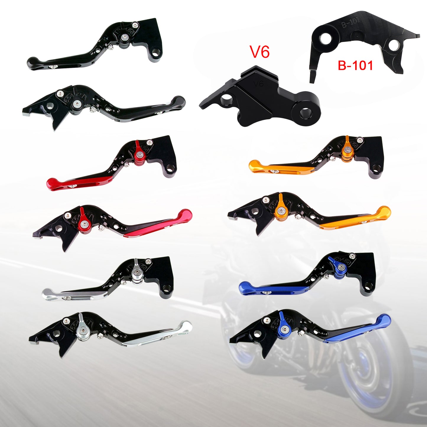 Leva freno frizione regolabile adatta per YAMAHA XSR900 XSR900GP MT-09 MT-09SP 24-25