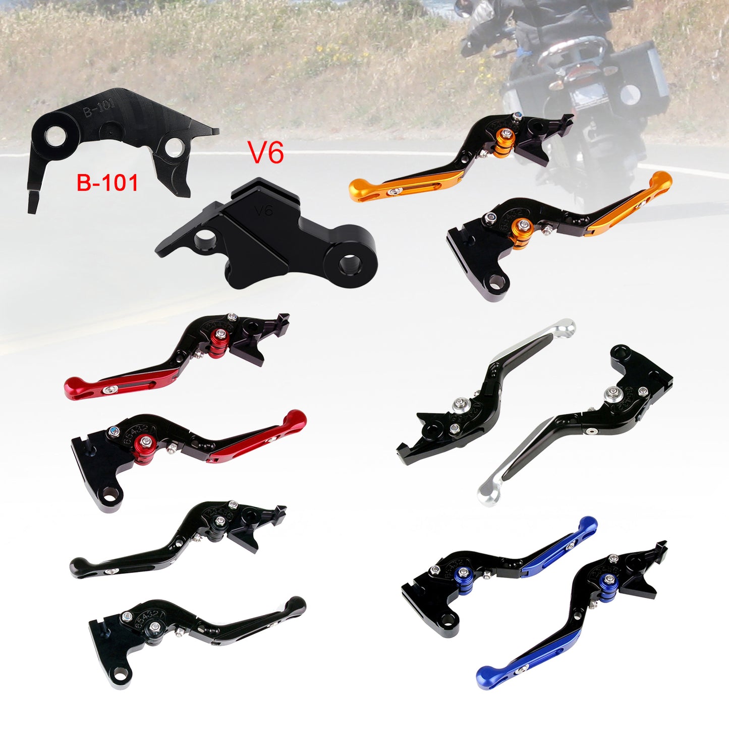 Leva freno frizione regolabile adatta per YAMAHA XSR900 XSR900GP MT-09 MT-09SP 24-25