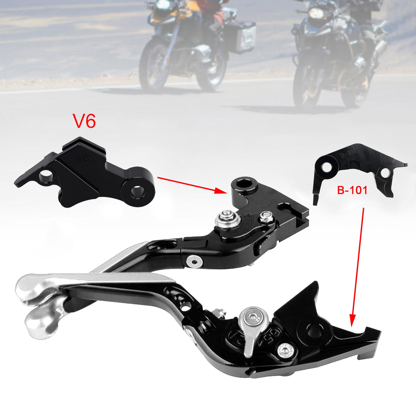 Leva freno frizione regolabile adatta per YAMAHA XSR900 XSR900GP MT-09 MT-09SP 24-25