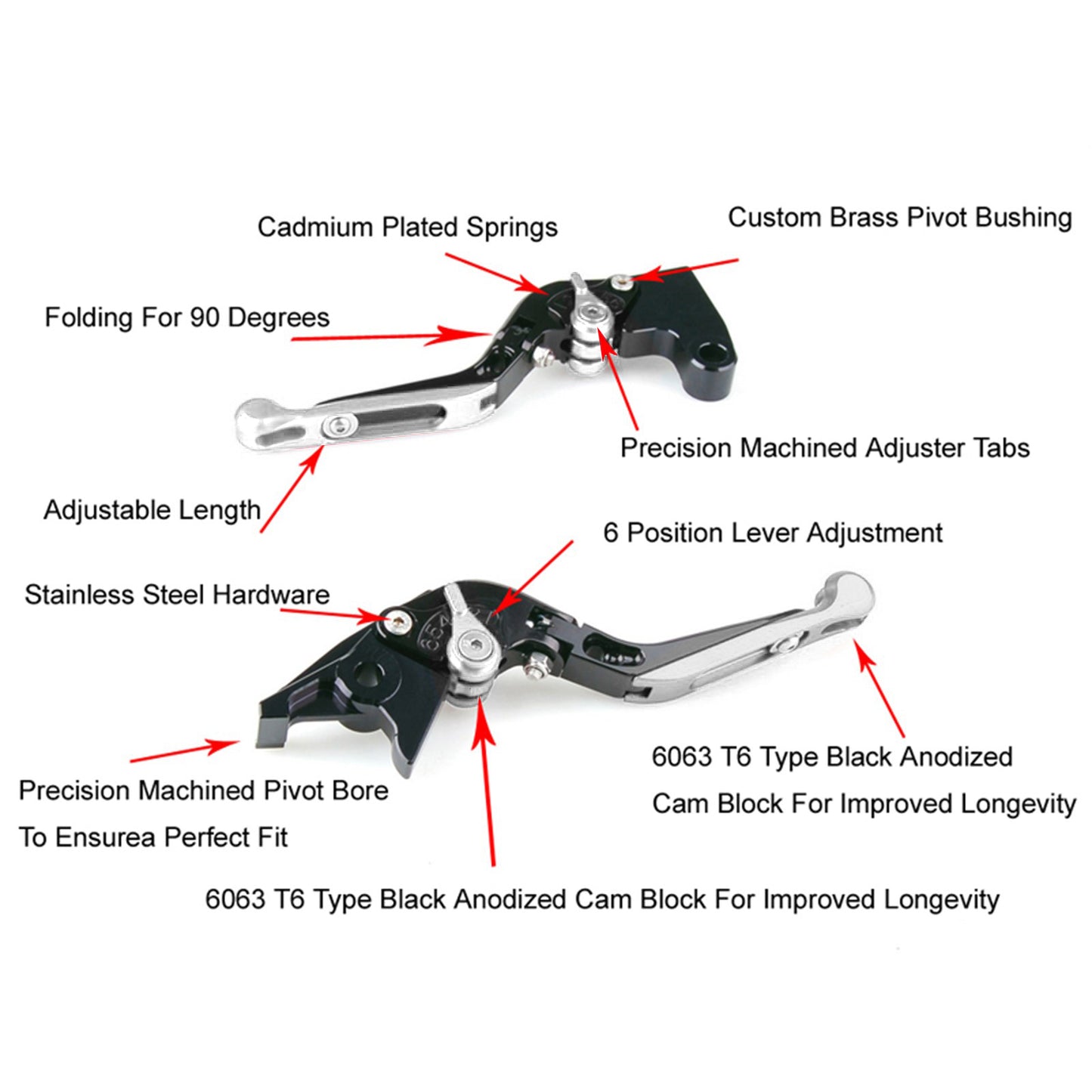 Leva freno frizione regolabile adatta per YAMAHA XSR900 XSR900GP MT-09 MT-09SP 24-25