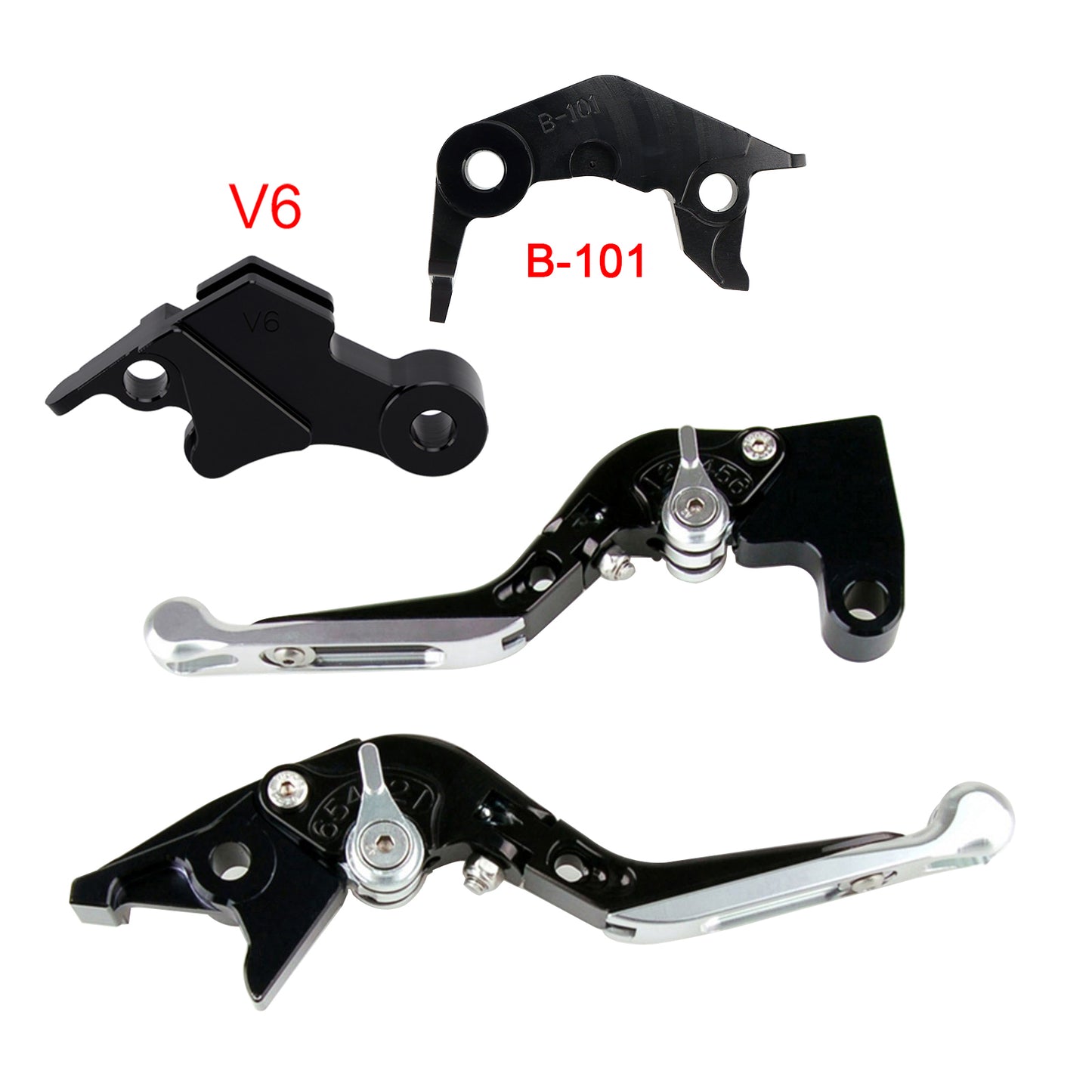 Leva freno frizione regolabile adatta per YAMAHA XSR900 XSR900GP MT-09 MT-09SP 24-25