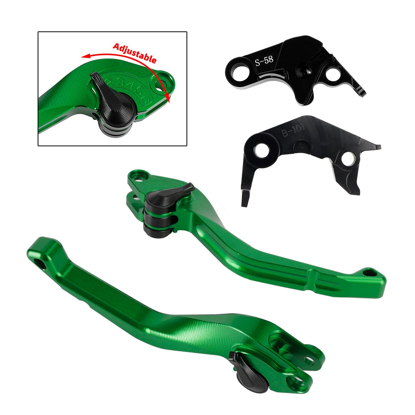 Leva freno frizione corta CNC adatta per YAMAHA YZF R7 MT-10/SP FZ-10/SP 2022-23